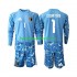 België Voetbalshirt Thibaut Courtois 1 Doelman Kleuters/Kids Thuis Tenue WK 2026 Lange Mouw