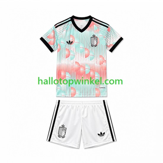 België Voetbalshirt Kleuters/Kids Uit Tenue WK 2026 Korte Mouw
