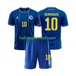 Bosnië Herzegovina Voetbalshirt Ermedin Demirovic 10 Kleuters/Kids Thuis Tenue WK 2026 Korte Mouw