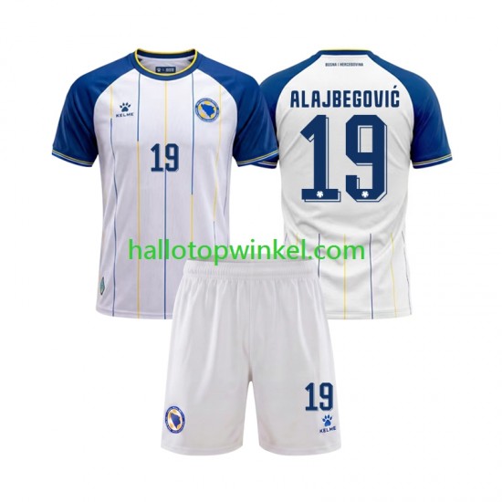 Bosnië Herzegovina Voetbalshirt Kerim Alajbegovic 19 Kleuters/Kids Uit Tenue WK 2026 Korte Mouw