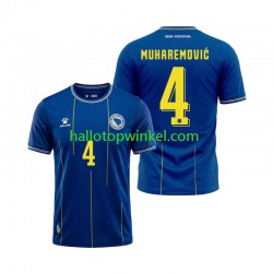 Bosnië Herzegovina Voetbalshirt Tarik Muharemovic 4 Heren Thuis Tenue WK 2026 Korte Mouw