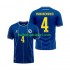 Bosnië Herzegovina Voetbalshirt Tarik Muharemovic 4 Heren Thuis Tenue WK 2026 Korte Mouw