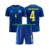 Bosnië Herzegovina Voetbalshirt Tarik Muharemovic 4 Kleuters/Kids Thuis Tenue WK 2026 Korte Mouw
