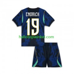 Brazilië Voetbalshirt Endrick 19 Kleuters/Kids Uit Tenue WK 2026 Korte Mouw