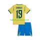 Brazilië Voetbalshirt Endrick 19 Kleuters/Kids Thuis Tenue WK 2026 Korte Mouw