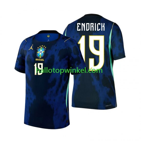 Brazilië Voetbalshirt Endrick 19 Heren Uit Tenue WK 2026 Korte Mouw