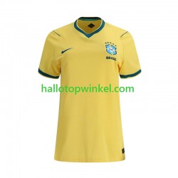 Brazilië Voetbalshirt Dames Thuis Tenue WK 2026 Korte Mouw Brazilië Voetbalshirt Dames Thuis Tenue WK 2026 Korte Mouw