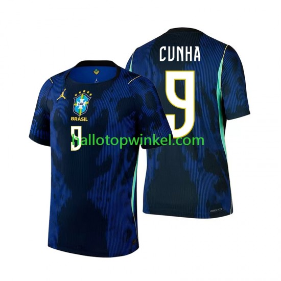 Brazilië Voetbalshirt Matheus Cunha 9 Heren Uit Tenue WK 2026 Korte Mouw