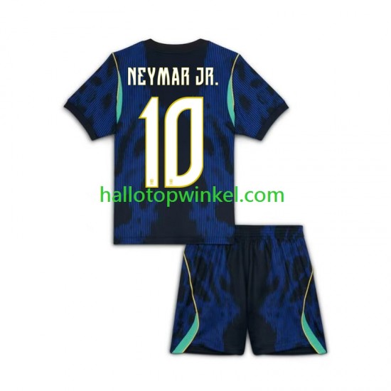 Brazilië Voetbalshirt Neymar JR 10 Kleuters/Kids Uit Tenue WK 2026 Korte Mouw
