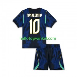 Brazilië Voetbalshirt Ronaldinho 10 Kleuters/Kids Uit Tenue WK 2026 Korte Mouw