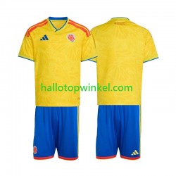 Colombia Voetbalshirt Kleuters/Kids Thuis Tenue WK 2026 Korte Mouw