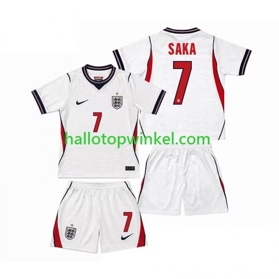 Engeland Voetbalshirt Bukayo Saka 7 Kleuters/Kids Thuis Tenue WK 2026 Korte Mouw