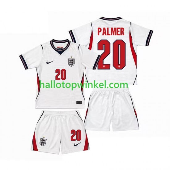 Engeland Voetbalshirt Cole Palmer 20 Kleuters/Kids Thuis Tenue WK 2026 Korte Mouw