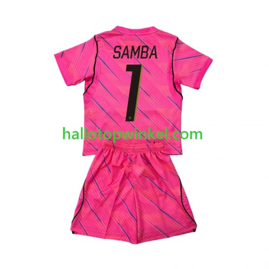 Frankrijk Voetbalshirt Brice Samba 1 Doelman Kleuters/Kids Uit Tenue WK 2026 Korte Mouw