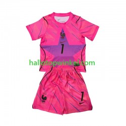 Frankrijk Voetbalshirt Brice Samba 1 Doelman Kleuters/Kids Uit Tenue WK 2026 Korte Mouw