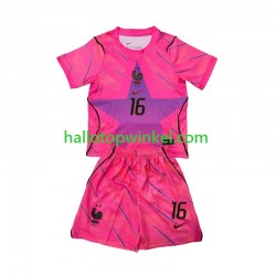Frankrijk Voetbalshirt Mike Maignan 16 Doelman Kleuters/Kids Uit Tenue WK 2026 Korte Mouw