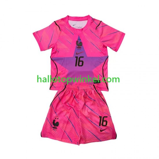 Frankrijk Voetbalshirt Mike Maignan 16 Doelman Kleuters/Kids Uit Tenue WK 2026 Korte Mouw