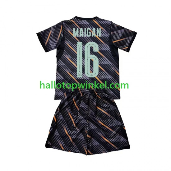 Frankrijk Voetbalshirt Mike Maignan 16 Doelman Kleuters/Kids Thuis Tenue WK 2026 Korte Mouw