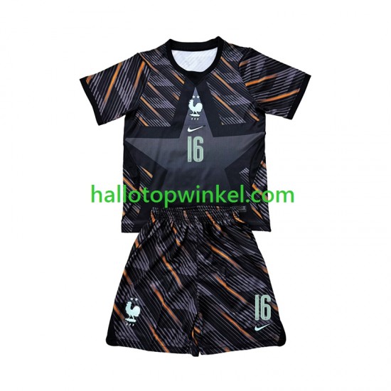 Frankrijk Voetbalshirt Mike Maignan 16 Doelman Kleuters/Kids Thuis Tenue WK 2026 Korte Mouw