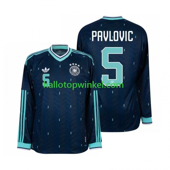 Duitsland Voetbalshirt Aleksandar Pavlovic 5 Heren Uit Tenue WK 2026 Lange Mouw