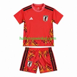 Japan Voetbalshirt Doelman Kleuters/Kids Thuis Tenue WK 2026 Korte Mouw
