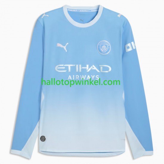 Manchester City Voetbalshirt Heren Thuis Tenue 2026-2027 Lange Mouw