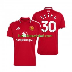Manchester United Voetbalshirt Benjamin Sesko 30 Heren Thuis Tenue 2026-2027 Korte Mouw