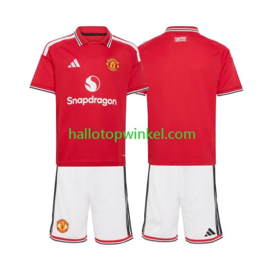 Manchester United Voetbalshirt Kleuters/Kids Thuis Tenue 2026-2027 Korte Mouw