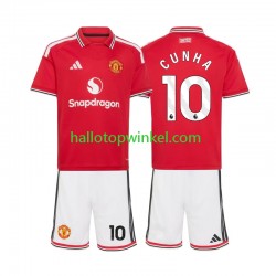 Manchester United Voetbalshirt Matheus Cunha 10 Kleuters/Kids Thuis Tenue 2026-2027 Korte Mouw