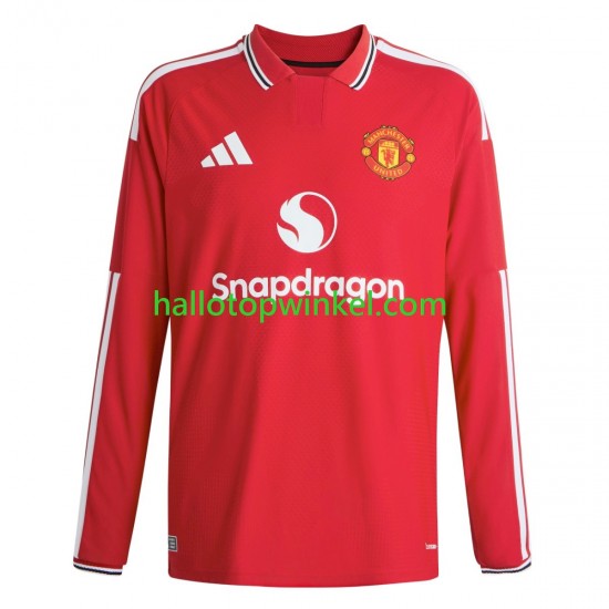 Manchester United Voetbalshirt Heren Thuis Tenue 2026-2027 Lange Mouw