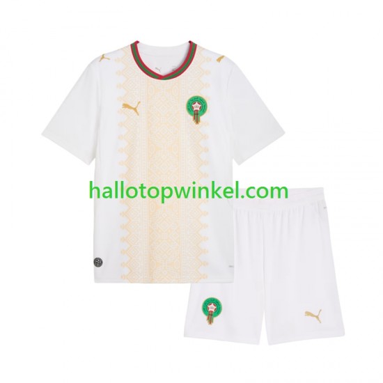 Marokko Voetbalshirt Kleuters/Kids Uit Tenue 2026 Korte Mouw