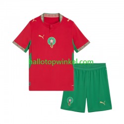 Marokko Voetbalshirt Kleuters/Kids Thuis Tenue 2026 Korte Mouw