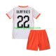 Nederland Voetbalshirt Denzel Dumfries 22 Kleuters/Kids Uit Tenue WK 2026 Korte Mouw