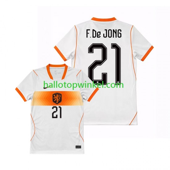 Nederland Voetbalshirt Frenkie de Jong 21 Heren Uit Tenue WK 2026 Korte Mouw