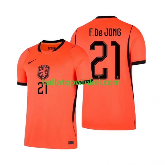 Nederland Voetbalshirt Frenkie de Jong 21 Heren Thuis Tenue WK 2026 Korte Mouw