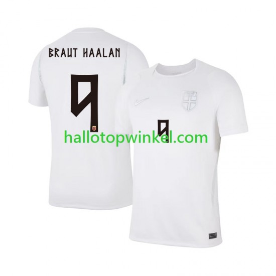 Noorwegen Voetbalshirt Braut Haaland 9 Heren Derde Tenue WK 2026 Korte Mouw