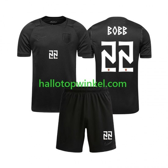 Noorwegen Voetbalshirt Oscar Bobb 22 Kleuters/Kids Uit Tenue WK 2026 Korte Mouw