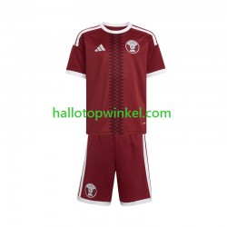 Qatar Voetbalshirt Kleuters/Kids Thuis Tenue 2026 Korte Mouw