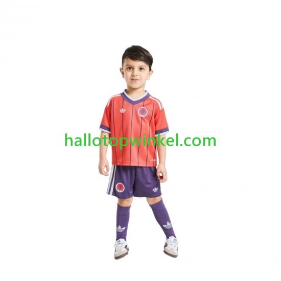 Schotland Voetbalshirt Kleuters/Kids Uit Tenue WK 2026 Korte Mouw