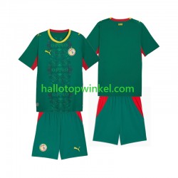 Senegal Voetbalshirt Kleuters/Kids Uit Tenue 2026 2027 Korte Mouw