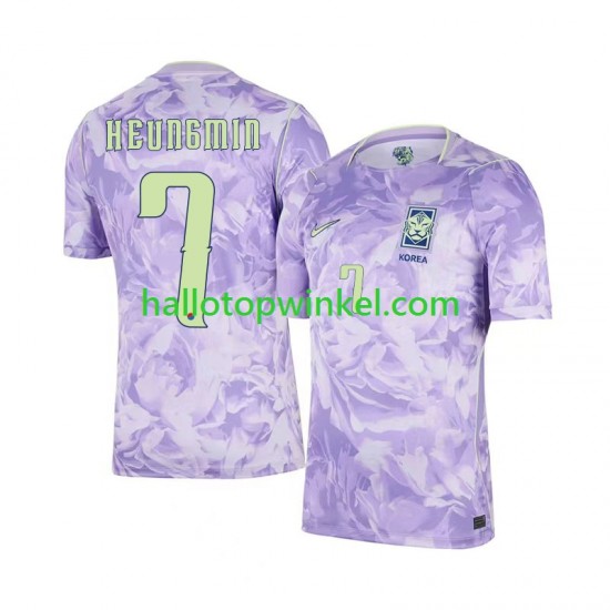 Zuid-Korea Voetbalshirt Son Heung-min 7 Heren Uit Tenue WK 2026 Korte Mouw