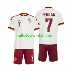 Spanje Voetbalshirt Ferran Torres 7 Kleuters/Kids Uit Tenue WK 2026 Korte Mouw