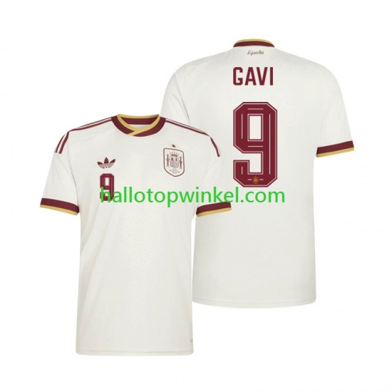 Spanje Voetbalshirt Gavi 9 Heren Uit Tenue WK 2026 Korte Mouw