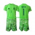 Spanje Voetbalshirt David Raya 1 6th Green color Doelman Kleuters/Kids WK 2026 Korte Mouw