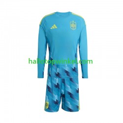 Spanje Voetbalshirt Doelman Kleuters/Kids Thuis Tenue WK 2026 Lange Mouw