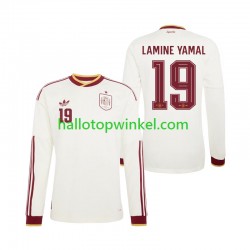 Spanje Voetbalshirt Lamine Yamal 19 Heren Uit Tenue WK 2026 Lange Mouw