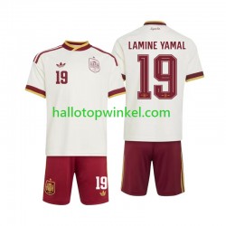 Spanje Voetbalshirt Lamine Yamal 19 Kleuters/Kids Uit Tenue WK 2026 Korte Mouw