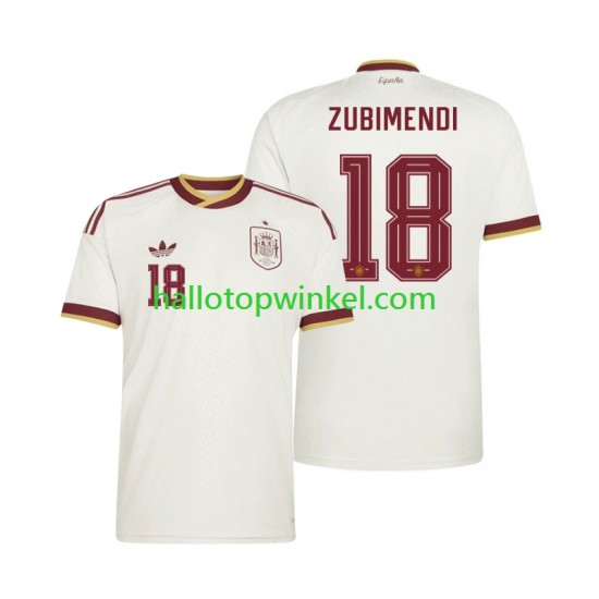 Spanje Voetbalshirt Martin Zubimendi 18 Heren Uit Tenue WK 2026 Korte Mouw