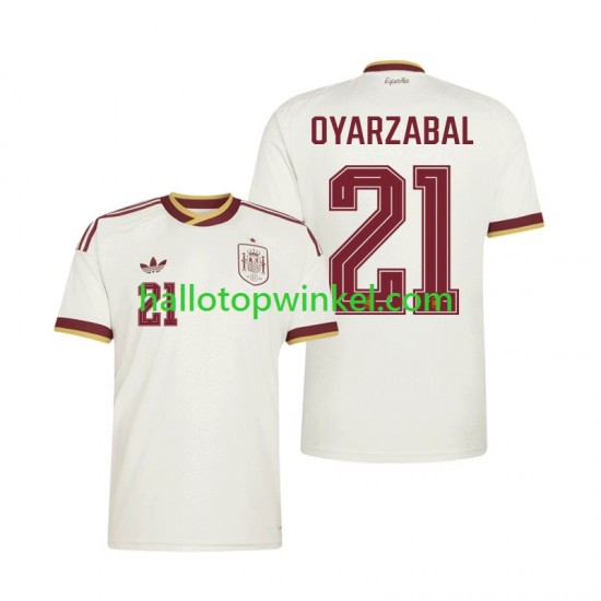 Spanje Voetbalshirt Mikel Oyarzabal 21 Heren Uit Tenue WK 2026 Korte Mouw
