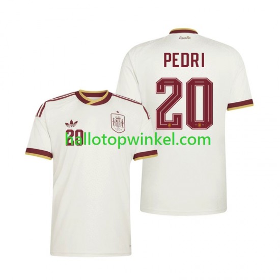 Spanje Voetbalshirt Pedri 20 Heren Uit Tenue WK 2026 Korte Mouw